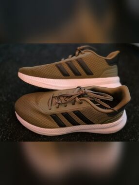 Adidas X_PLR Path running sneakers, Olive Strata/Black/White Men's Size 8.5